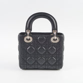 Christian Dior Mini Lambskin Lady Dior Black